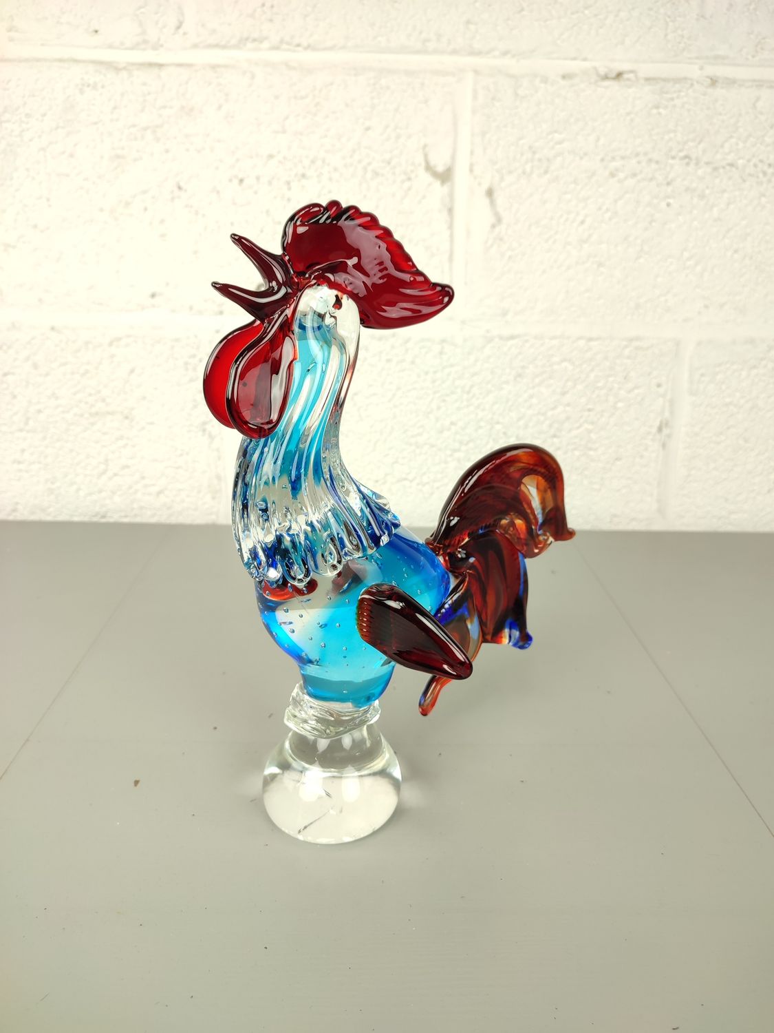 Beautiful large Murano glass rooster