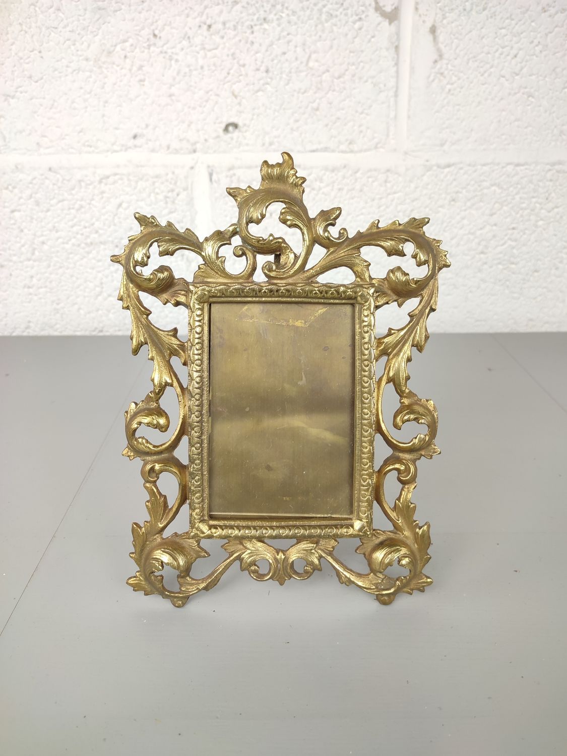 Brass photo frame