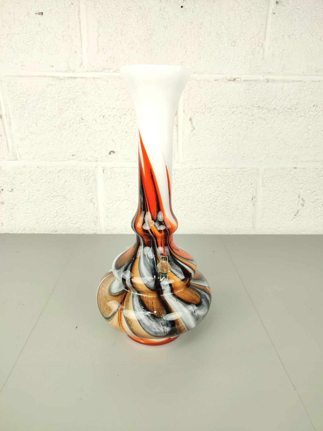 Large Italian opaline vase