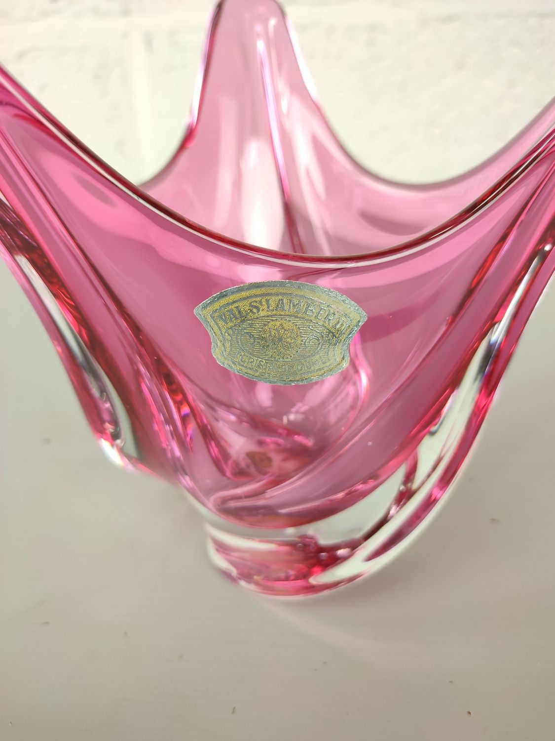 Pink glass VSL bowl