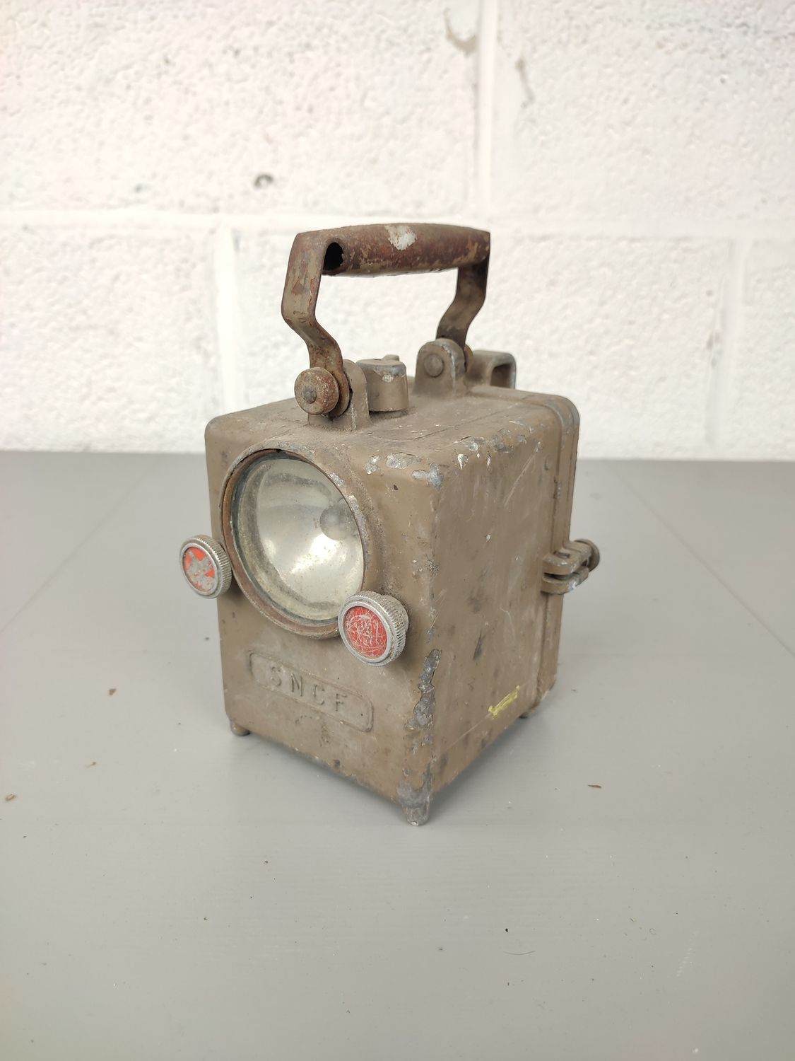 French SNCF railroad lamp