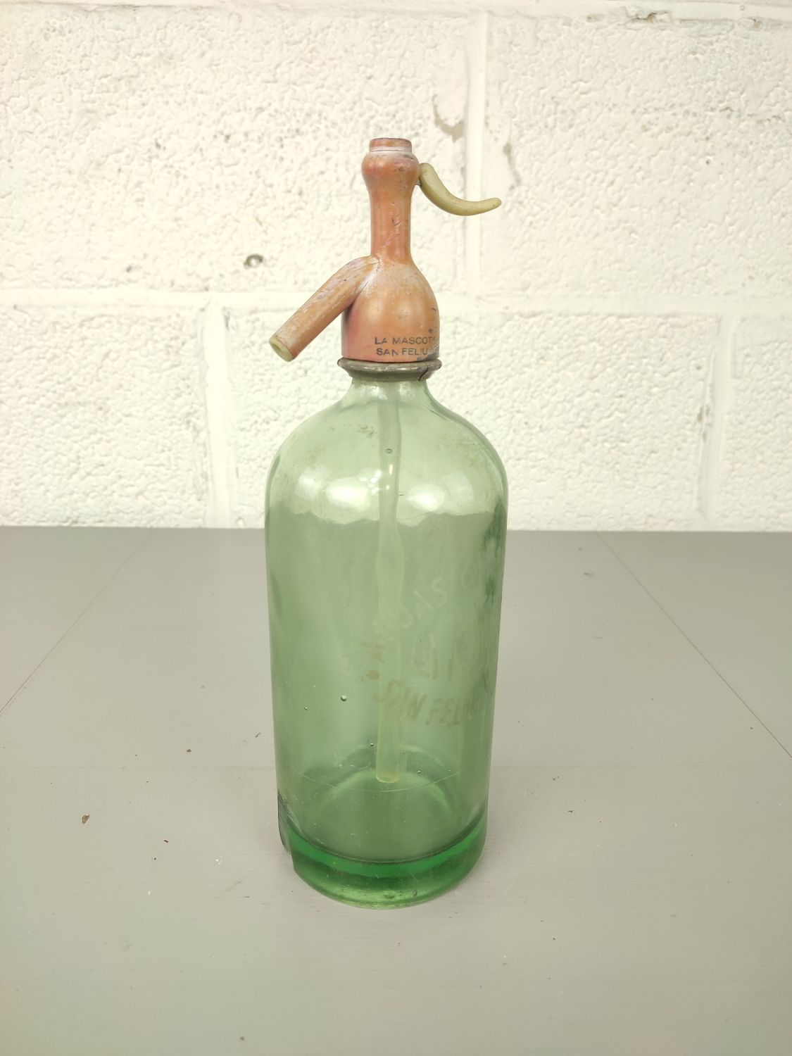 Old glass soda bottle