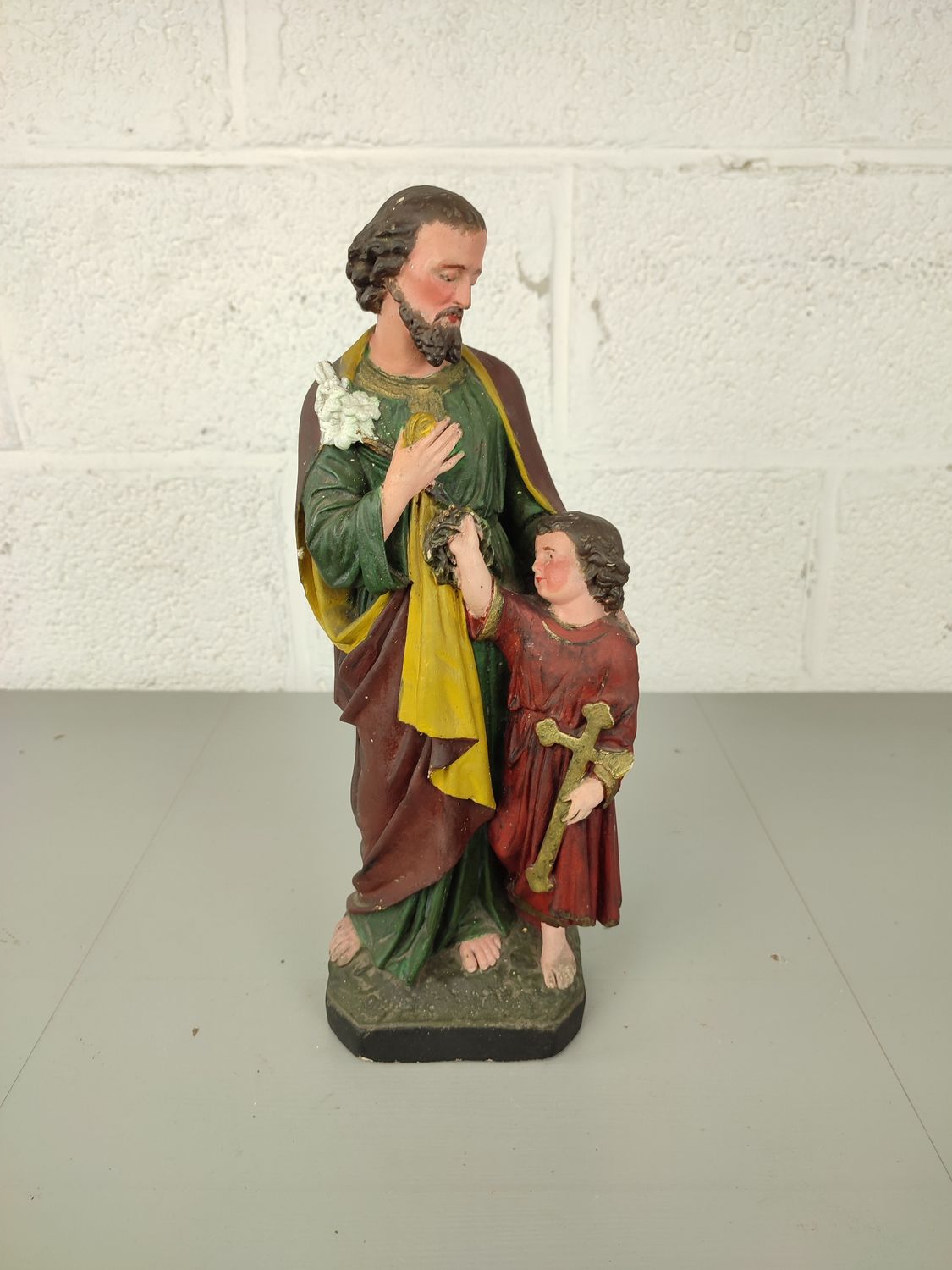 Plaster statue St. Joseph