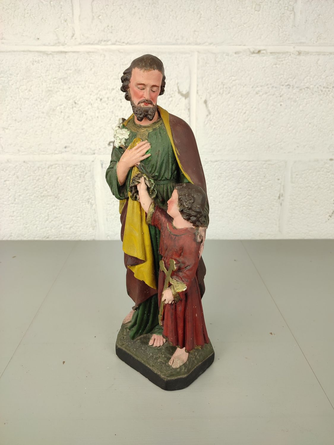 Plaster statue St. Joseph
