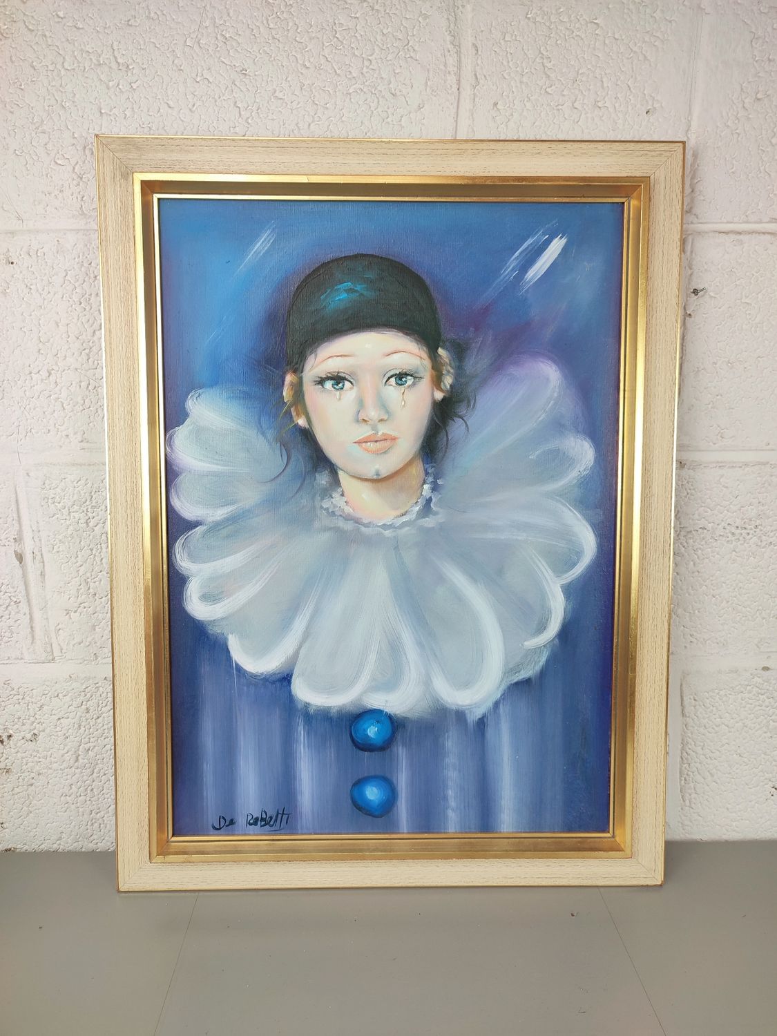 De Robetti - Sad woman dressed as clown