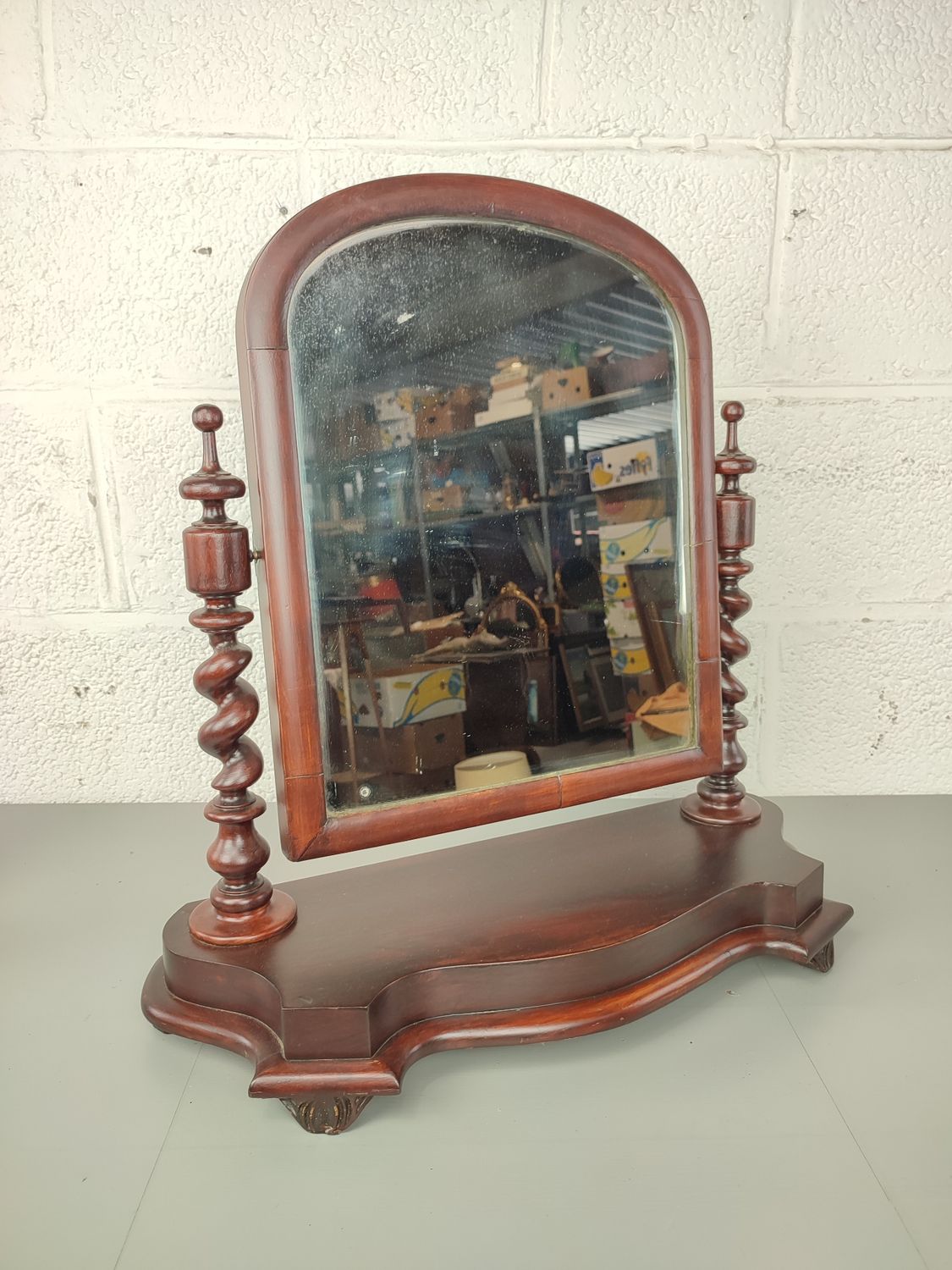 Antique victorian vanity mirror