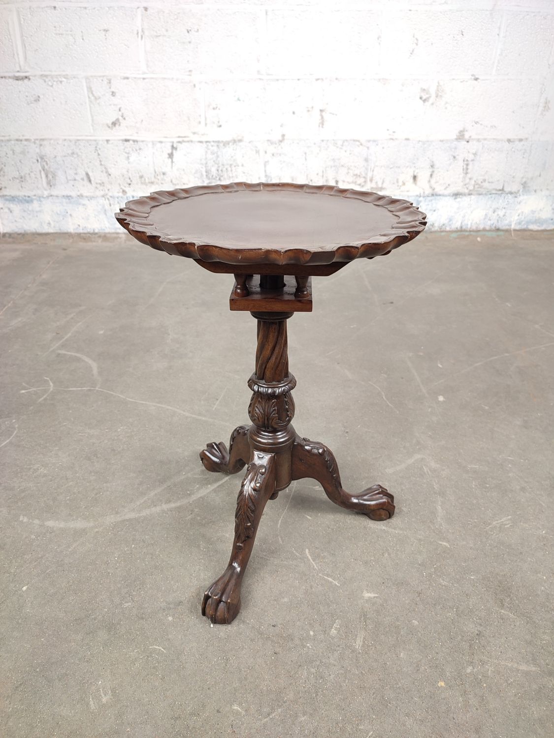 Carved Chippendale style side table