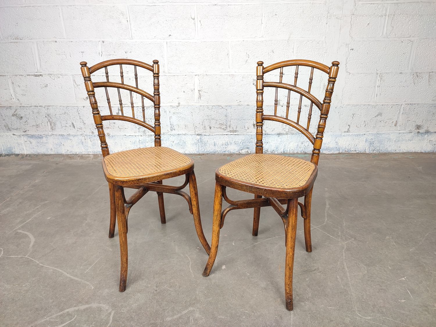 Pair of Cambier Frères bentwood chairs