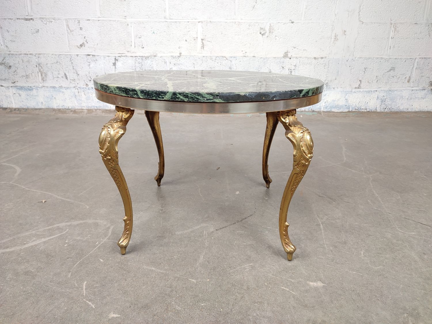 Coffee table with marble top