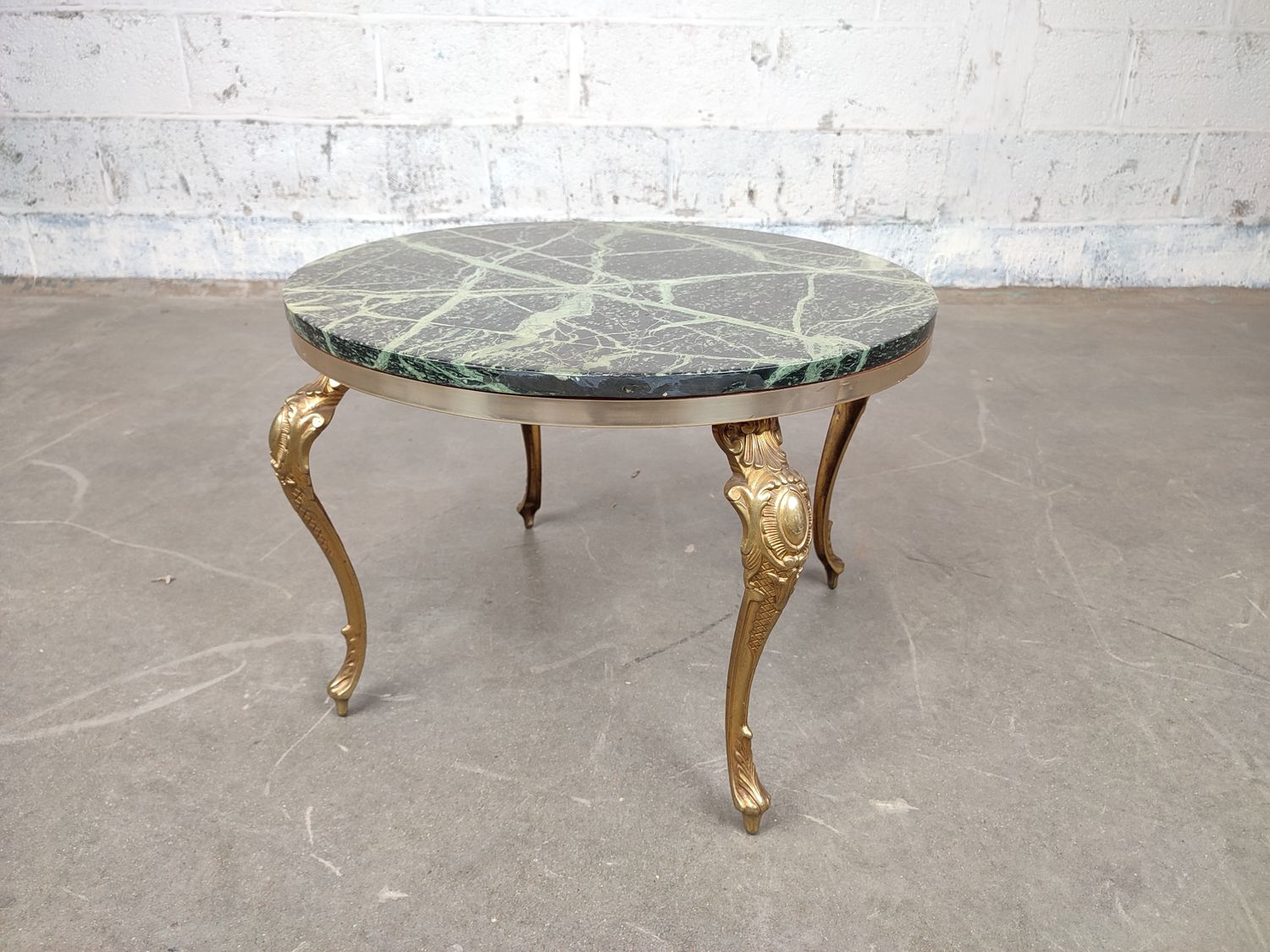 Coffee table with marble top