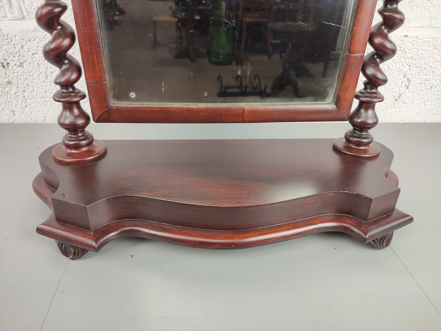 Antique victorian vanity mirror