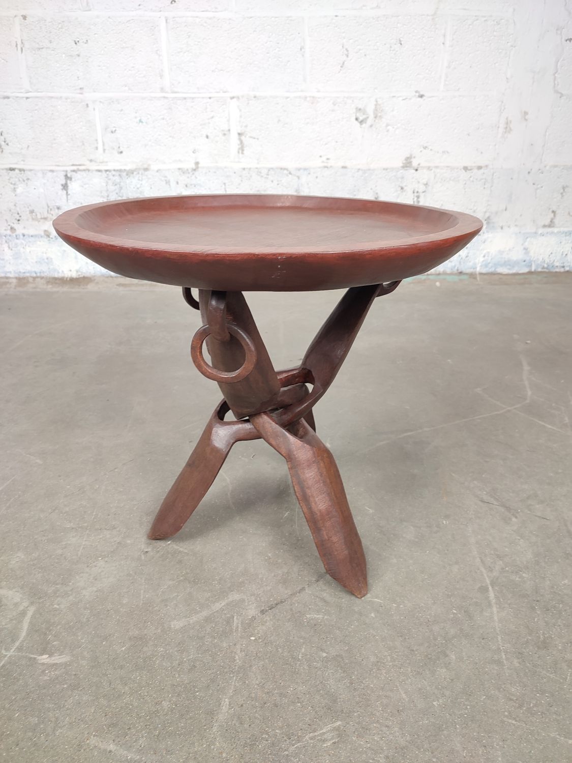 Wooden side table from the congo