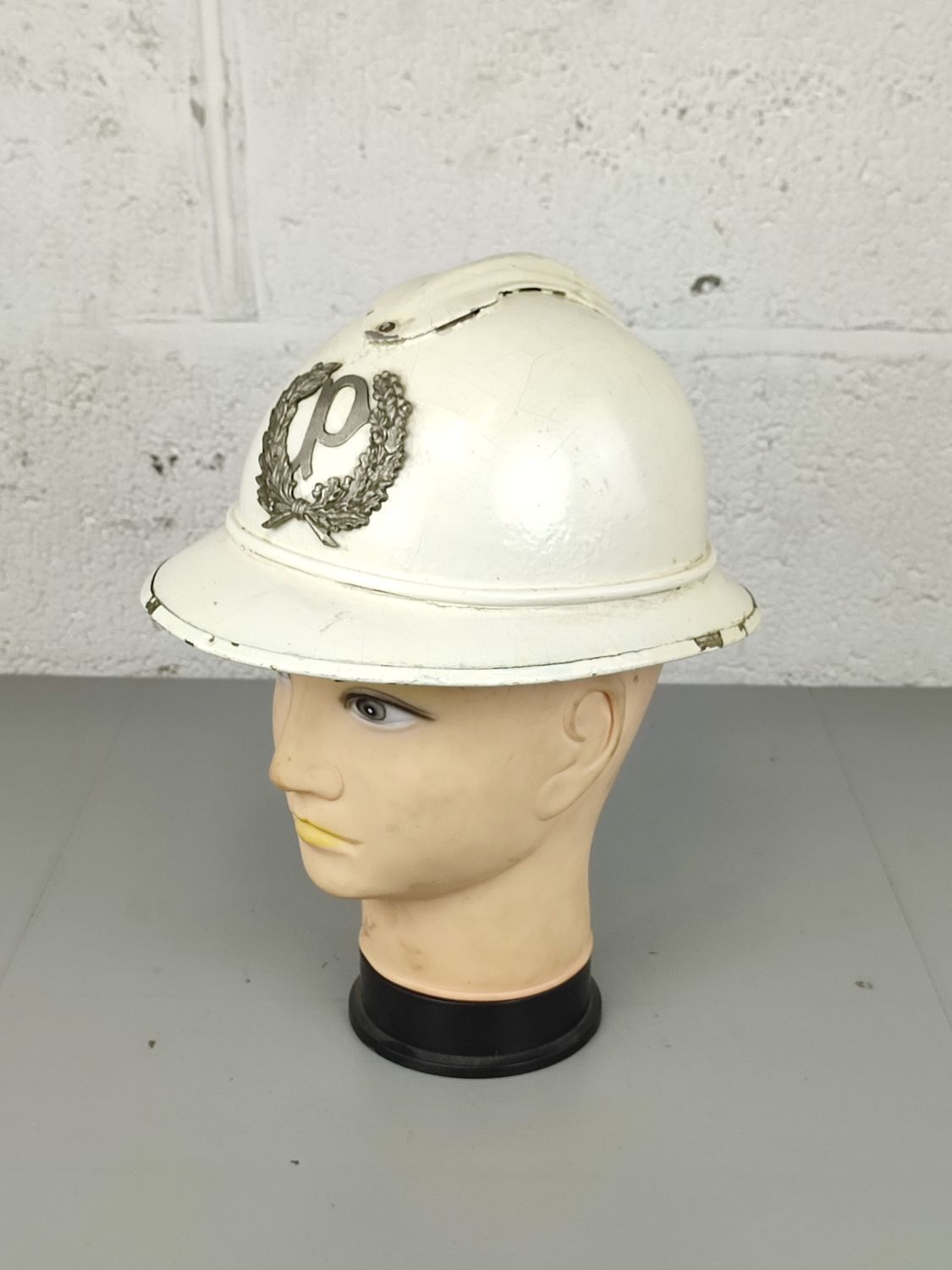 Belgian cork police helmet