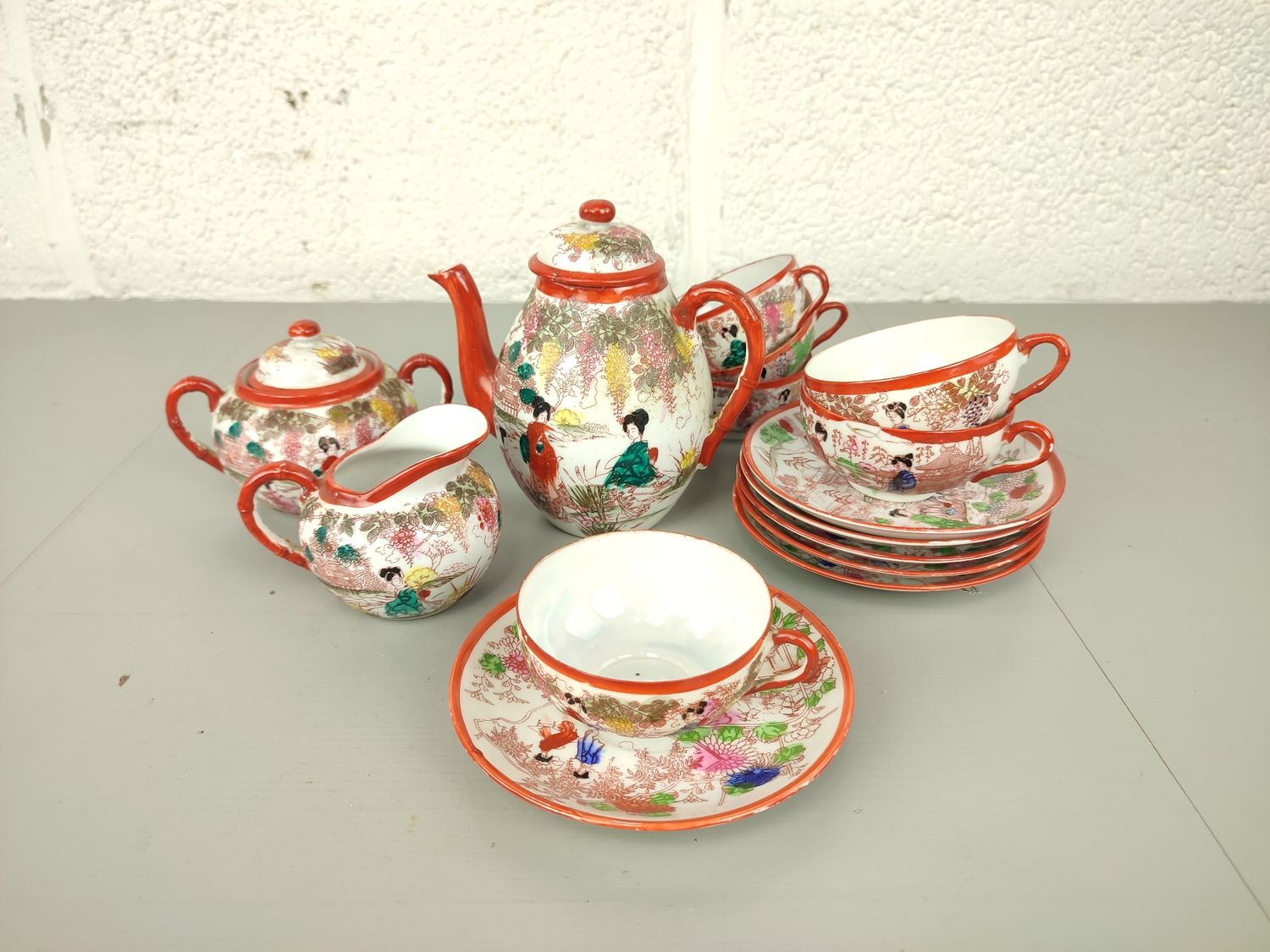 Vintage Japanese tea set