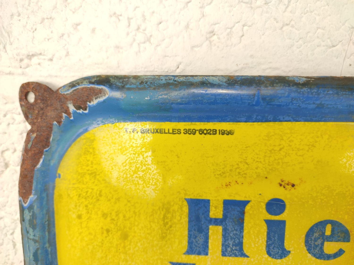 Enamel sign Union coal