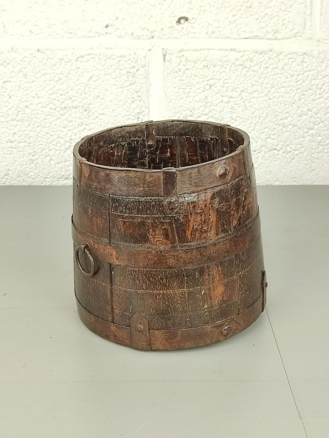 Antique grain measurement pot