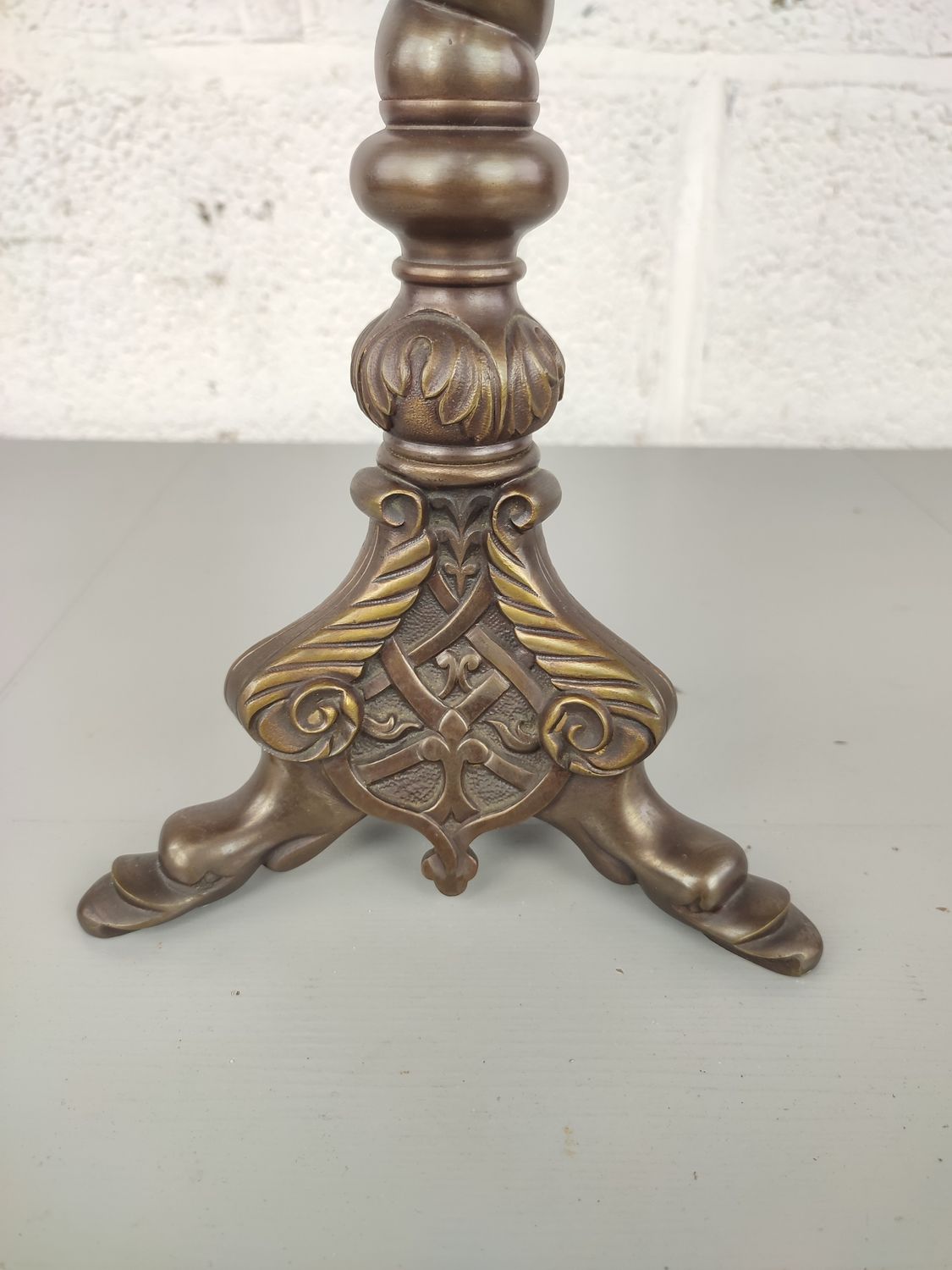 Large bronze candelabra