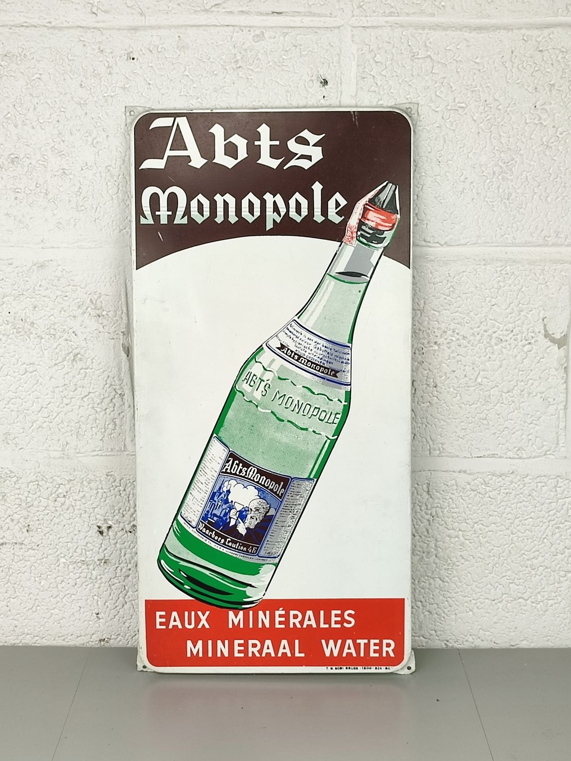 Metal sign Abts Monopole 1962