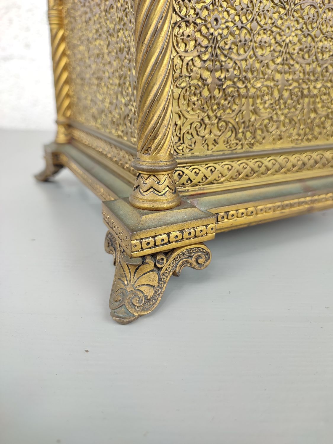 Antique bronze jardinière