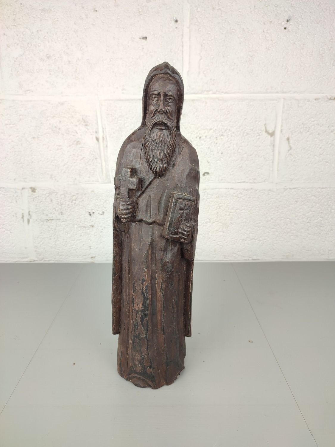 Wooden statue of a saint