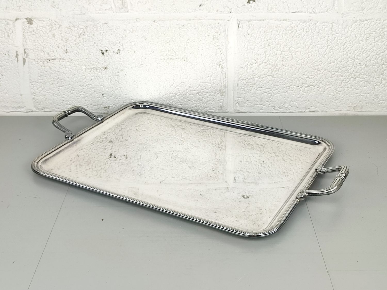 Large silver-plated Christofle tray