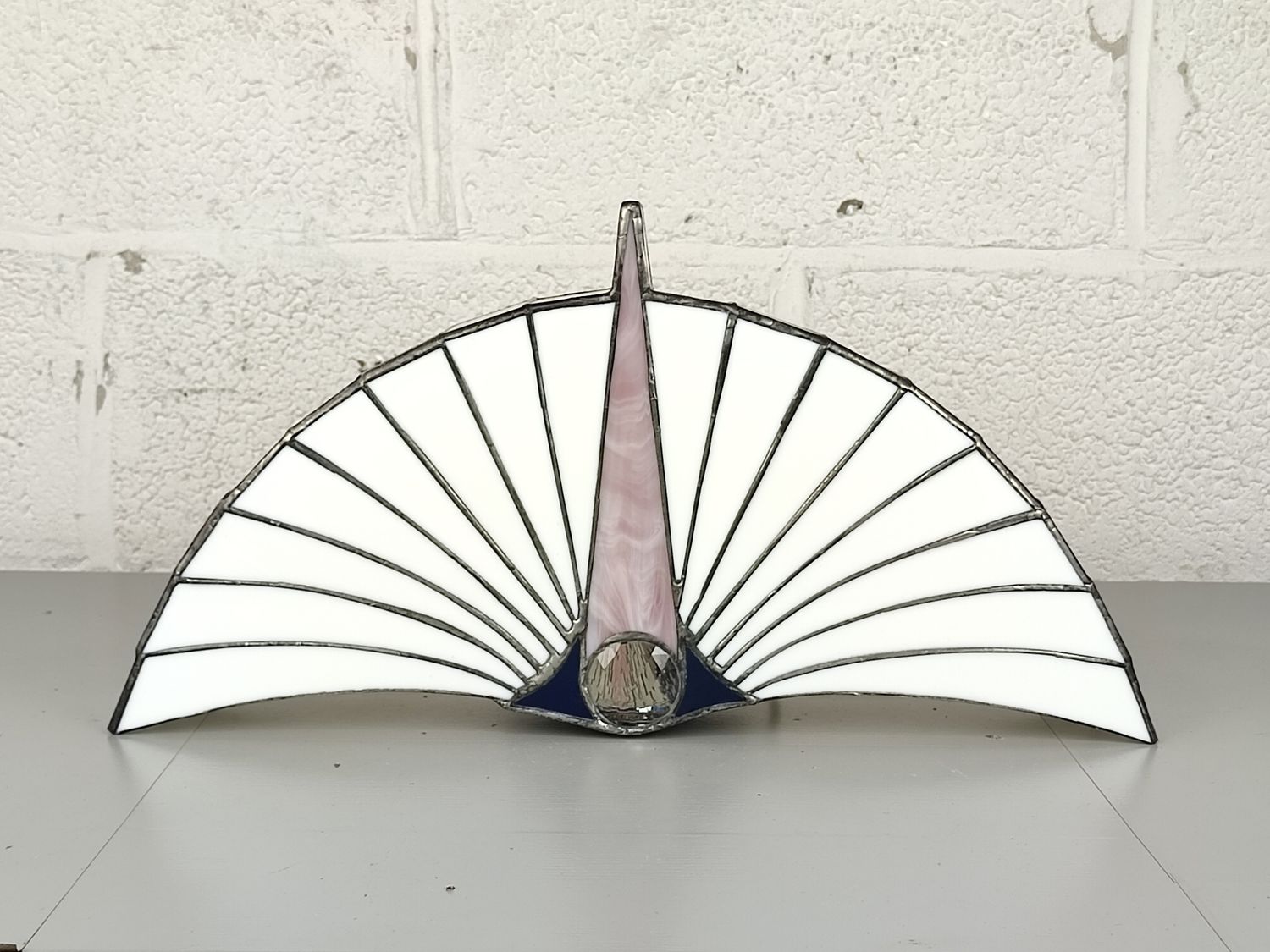 Unique art glass table lamp