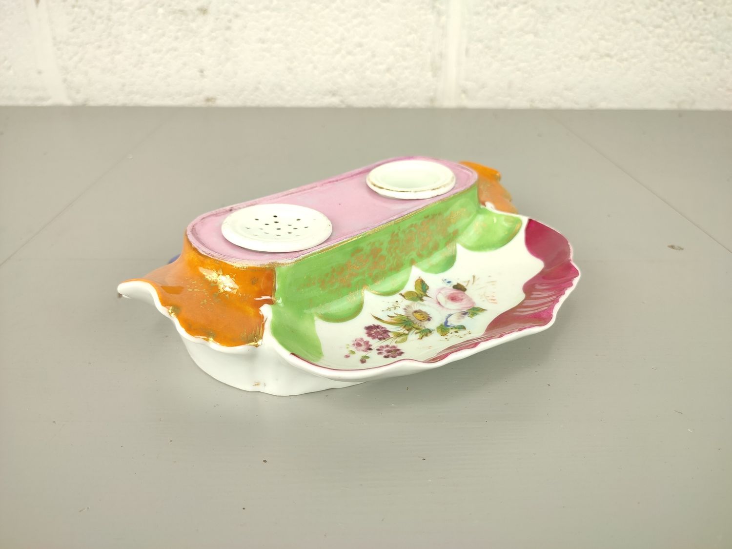 Antique vieux Paris inkstand