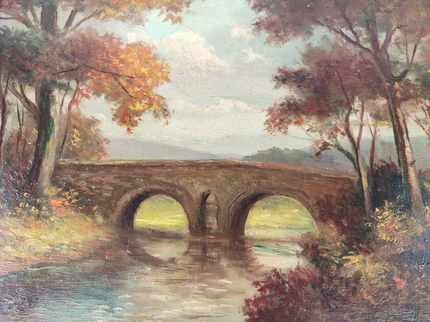 Painting of a bridge