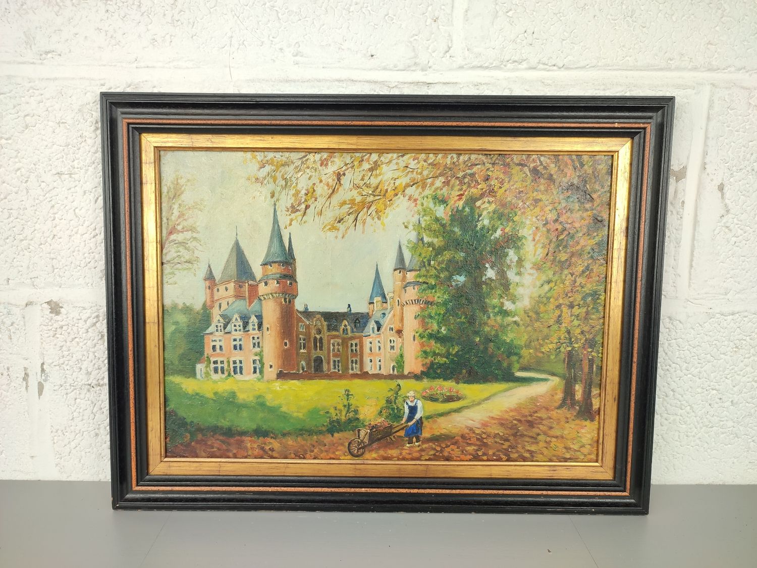 Painting - castle of Faulx-Les-Tombes
