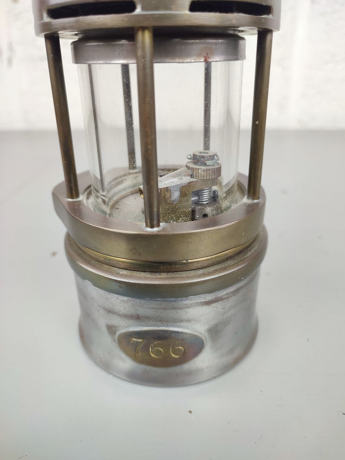 Antique miner's lamp
