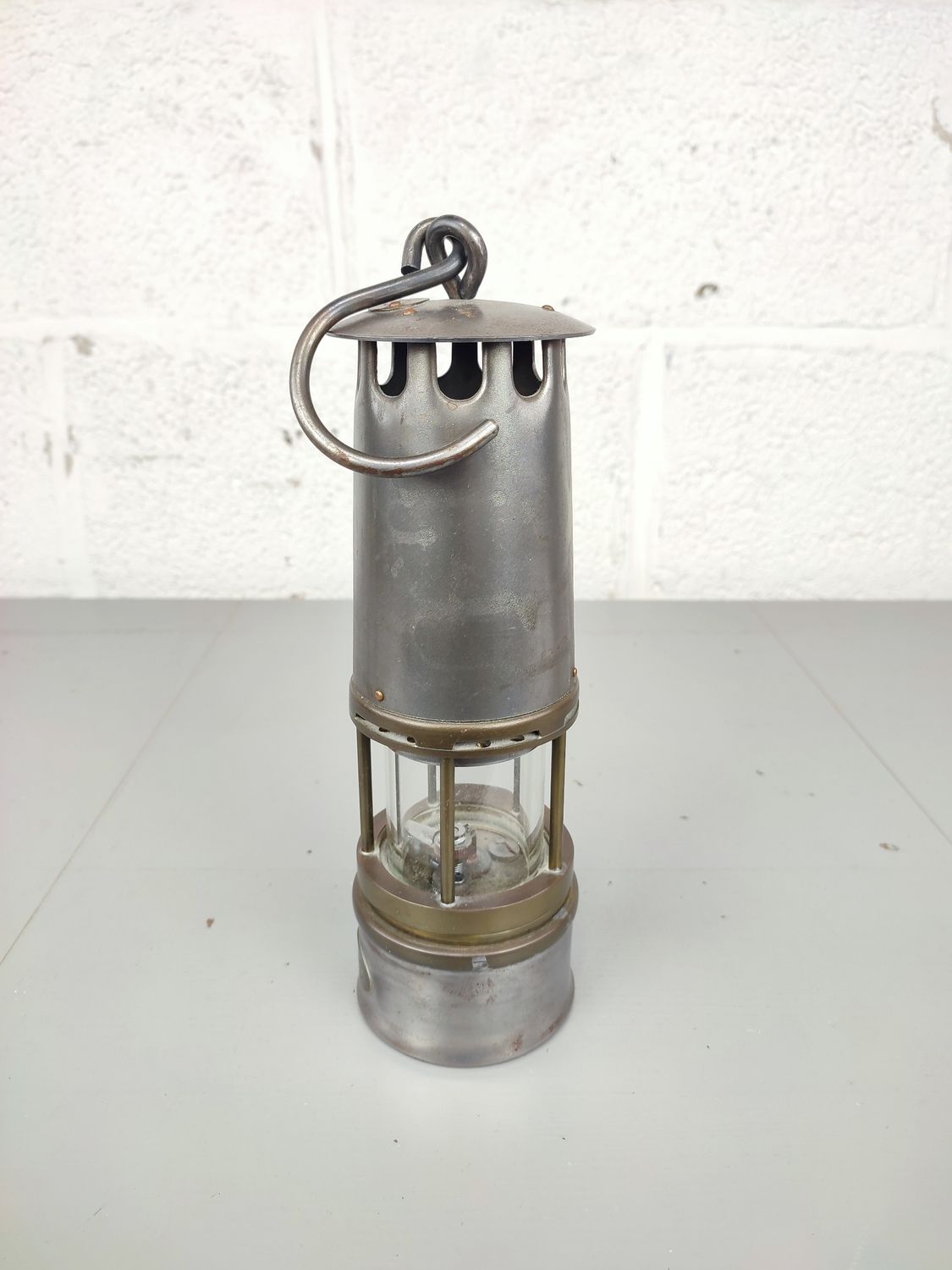 Antique miner&#39;s lamp