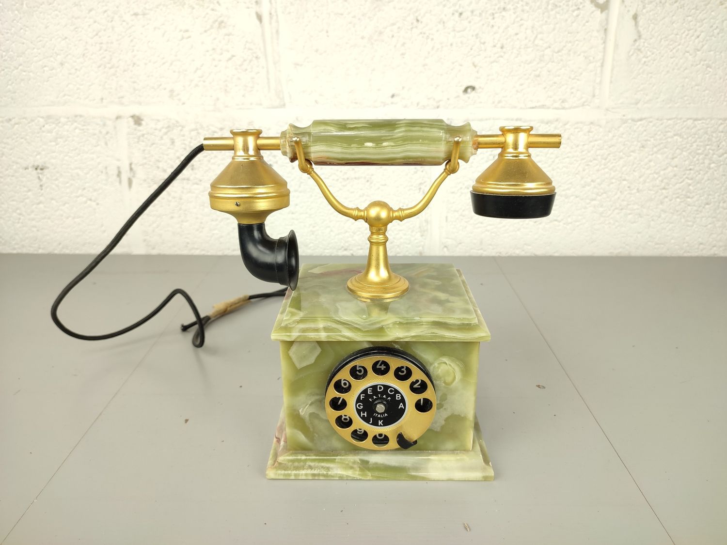 Old onyx telephone