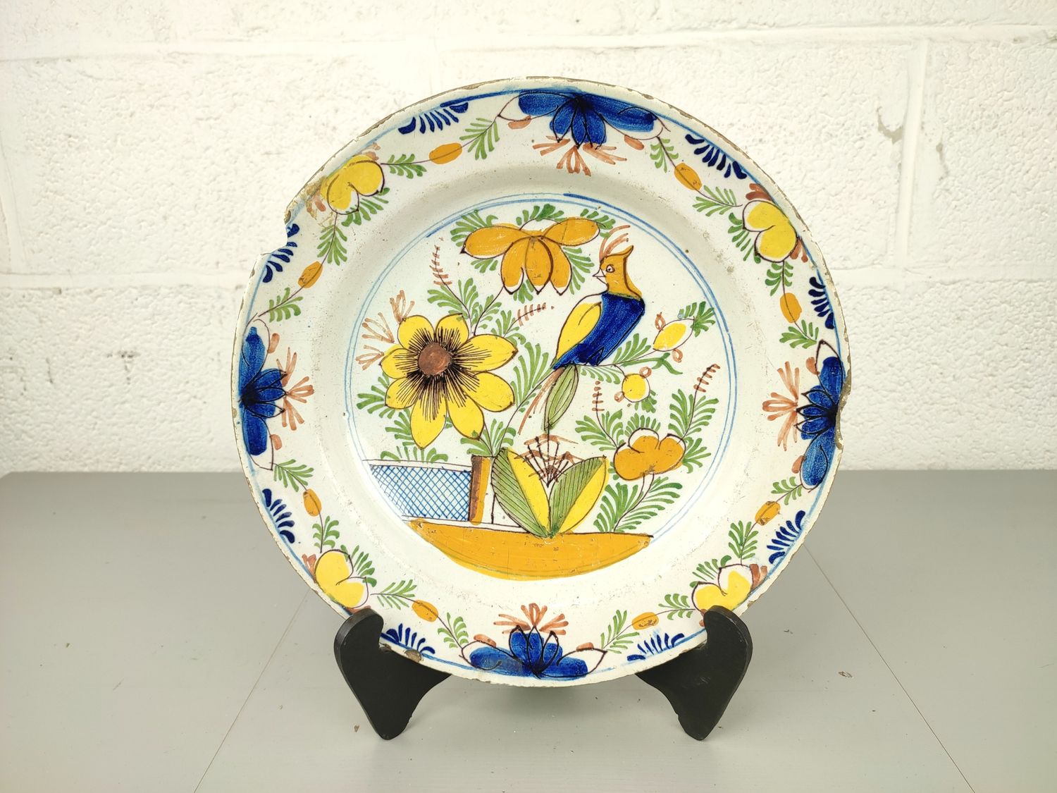 Large Delft polychrome dish