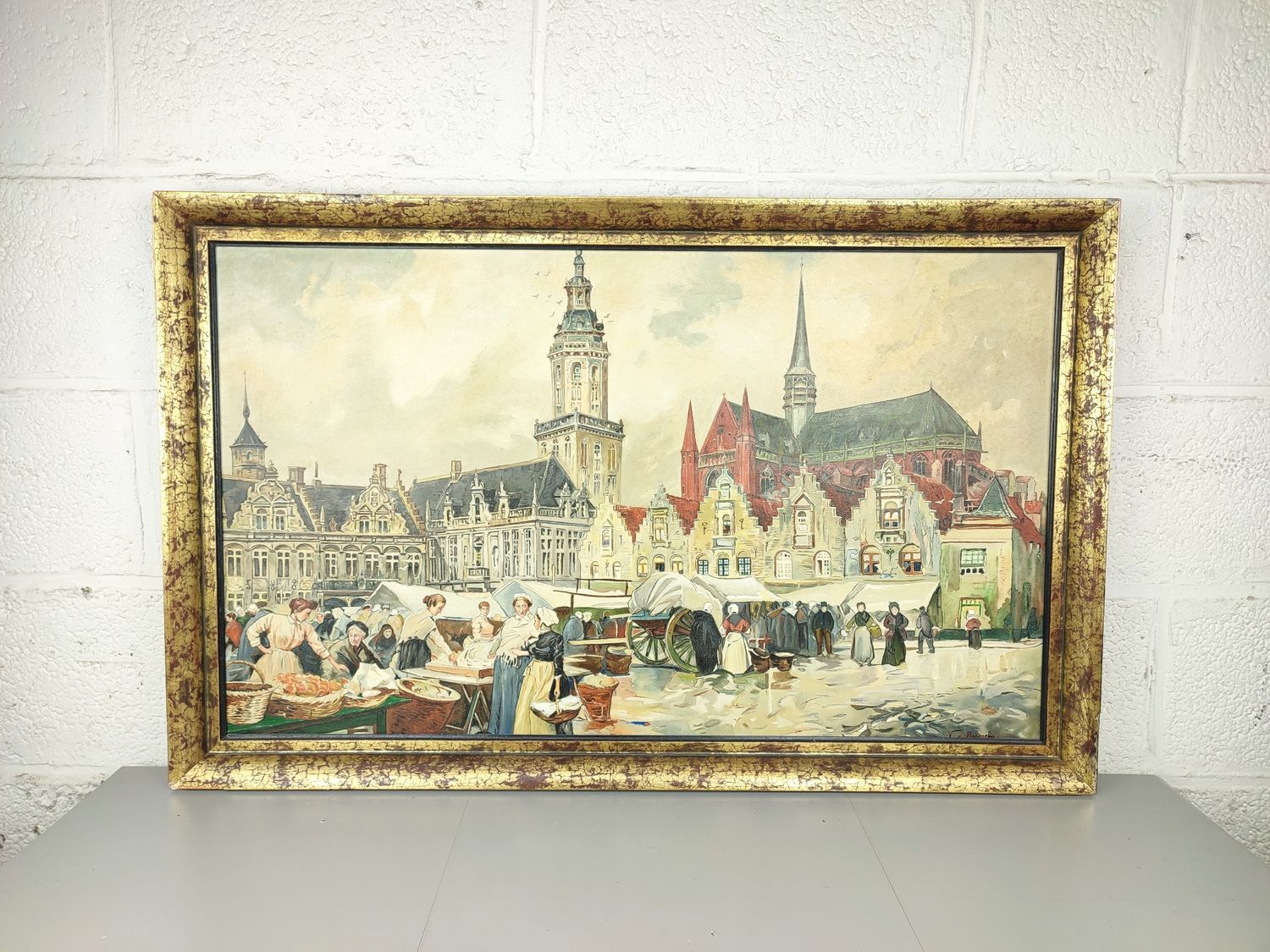 Vanden Bussche - large painting of Veurne