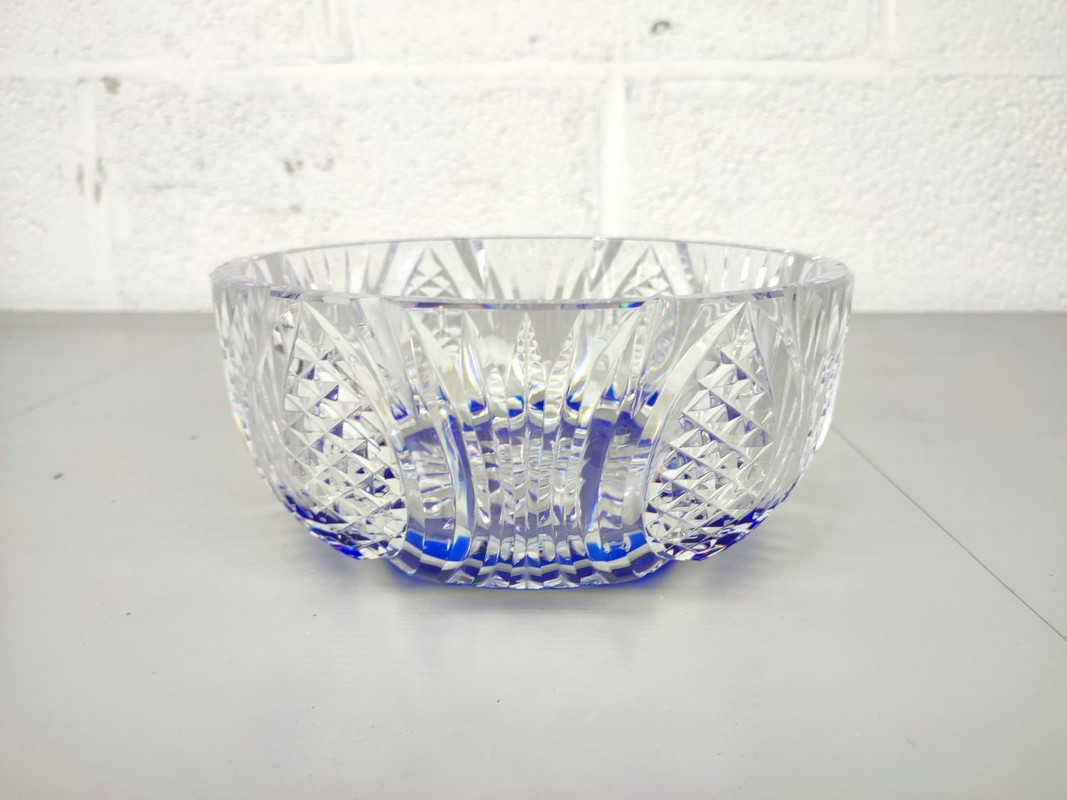 Unique crystal Val Saint Lambert bowl