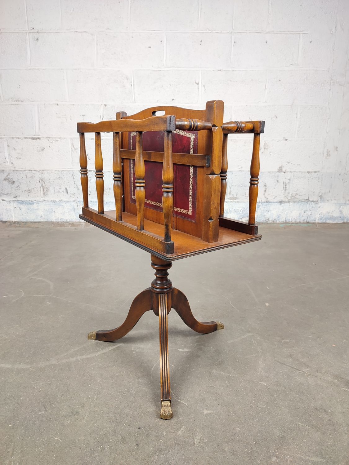 Old English newspaper rack / table