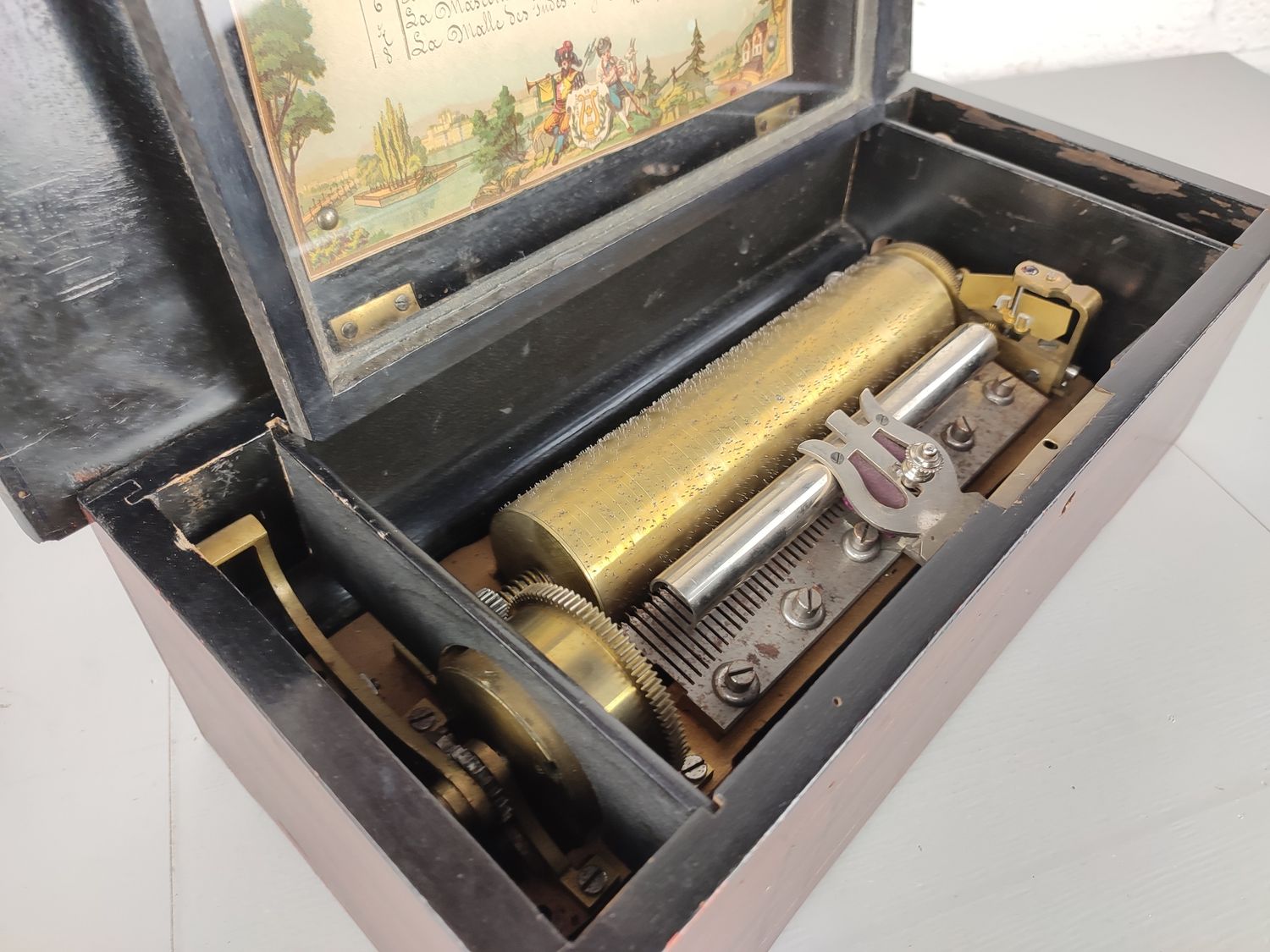 Antique Swiss music box