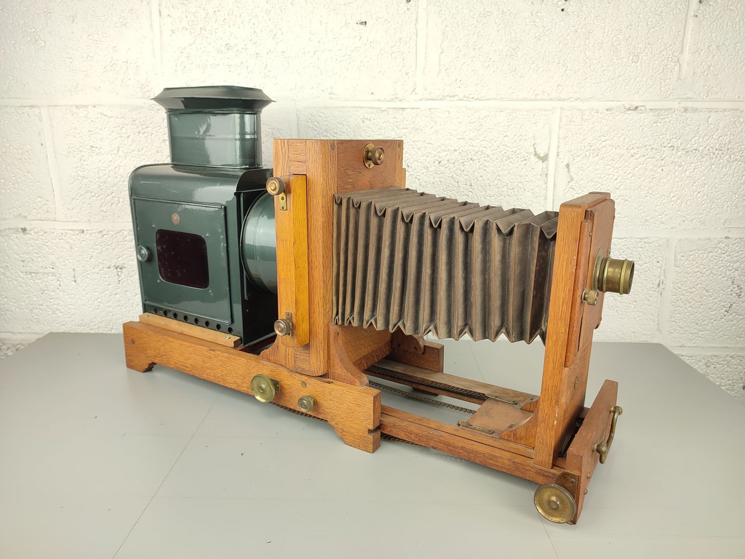 Large antique magic lantern