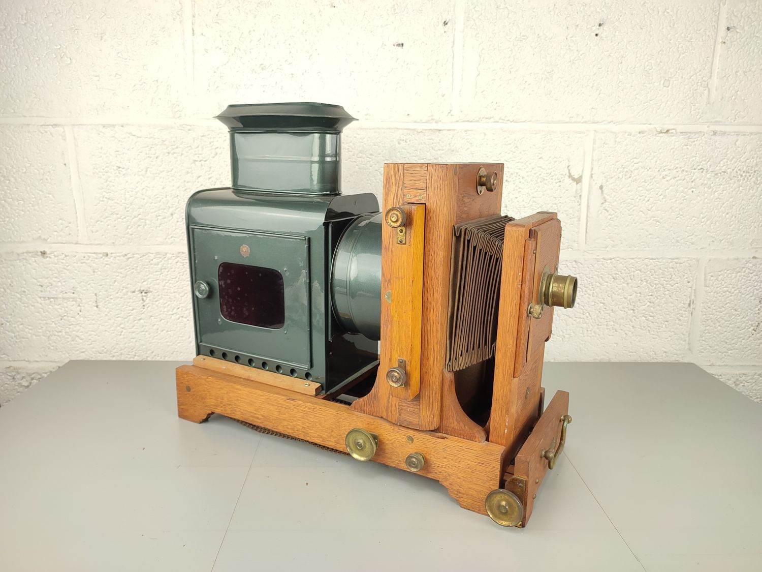 Large antique magic lantern