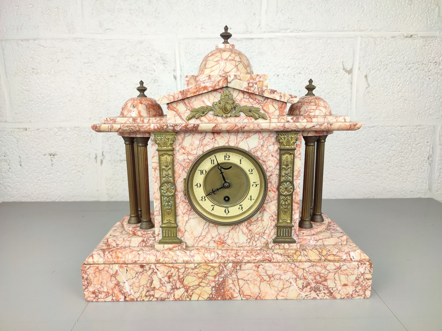 Unique marble clock