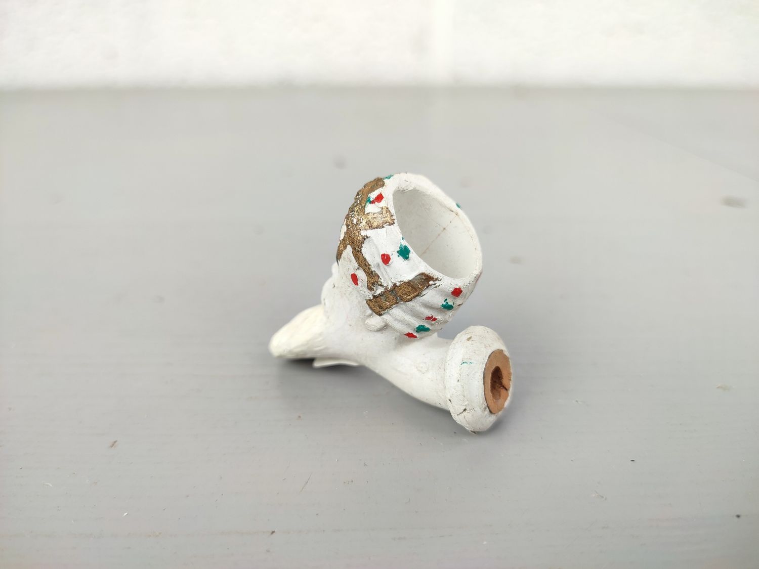 Old clay pipe head JK Jacob