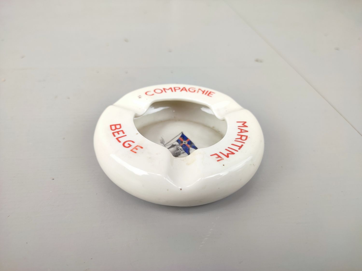 Old ashtray Compagnie Maritime Belge