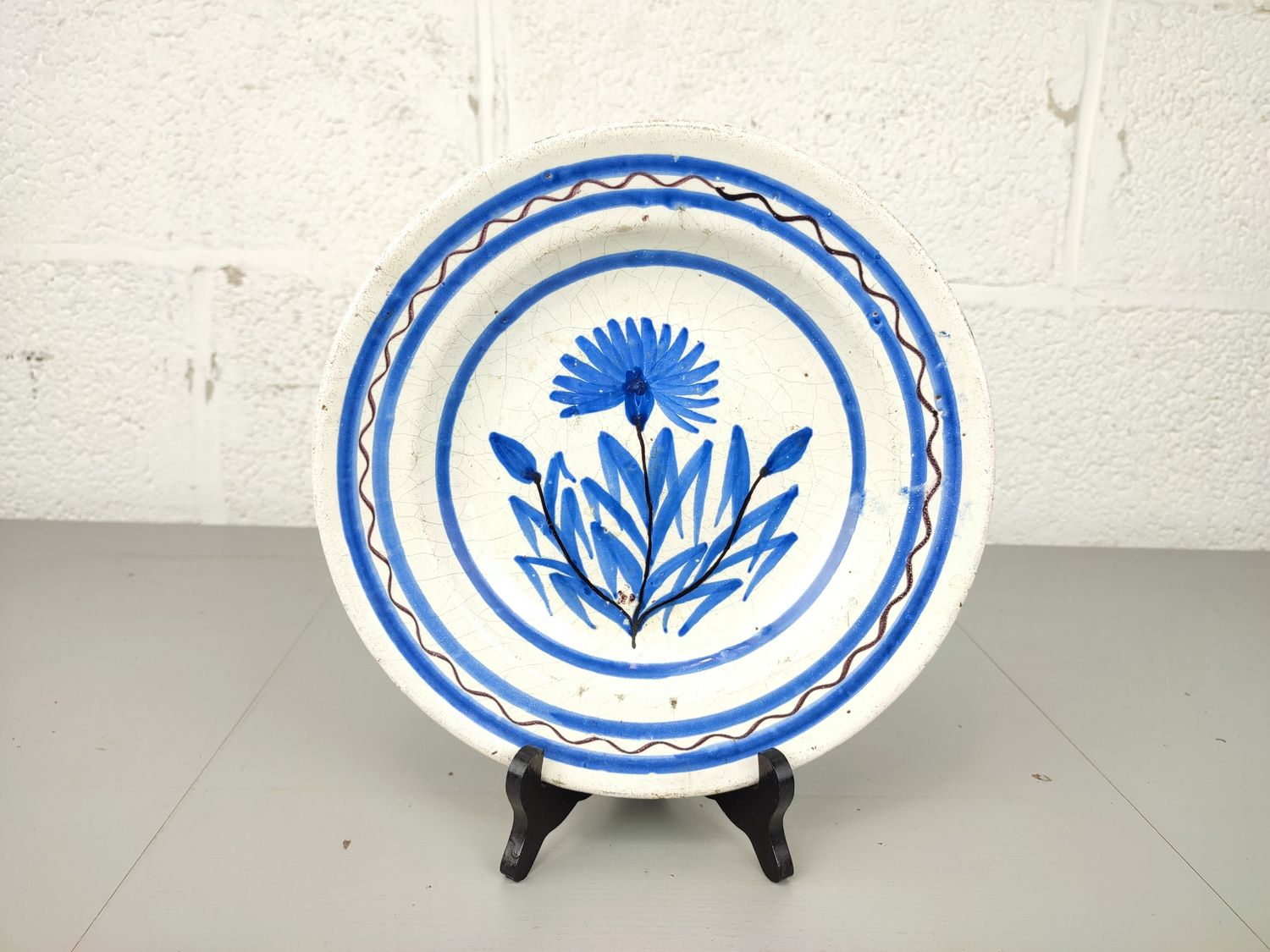 Antique ceramic plate