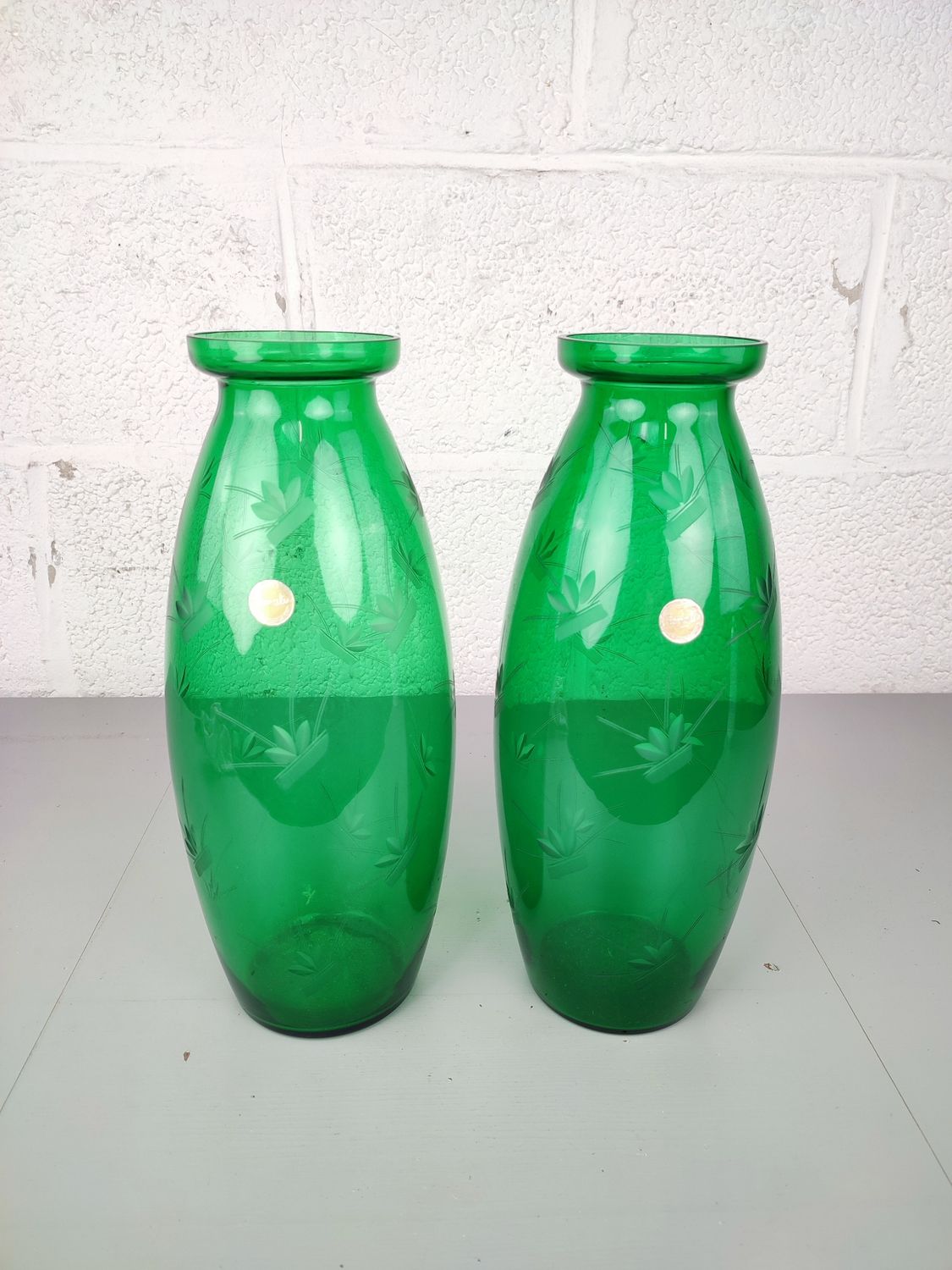 Pair of large Doyen Floralie vases