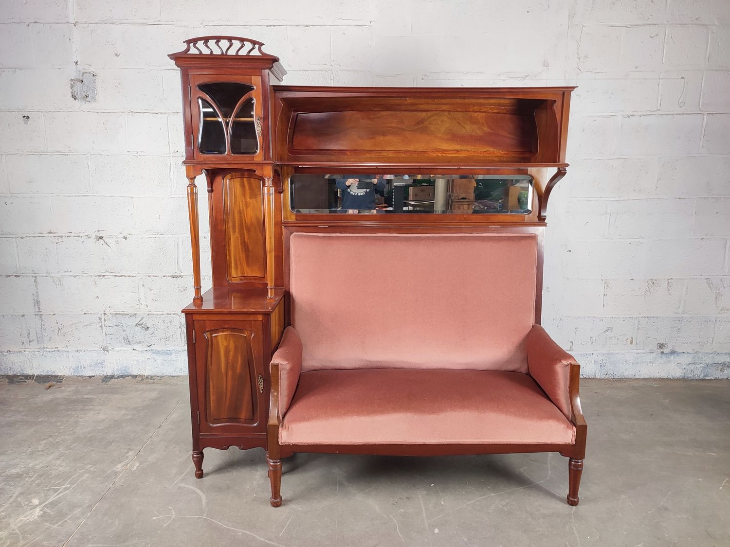 Beautiful art nouveau furniture with bench