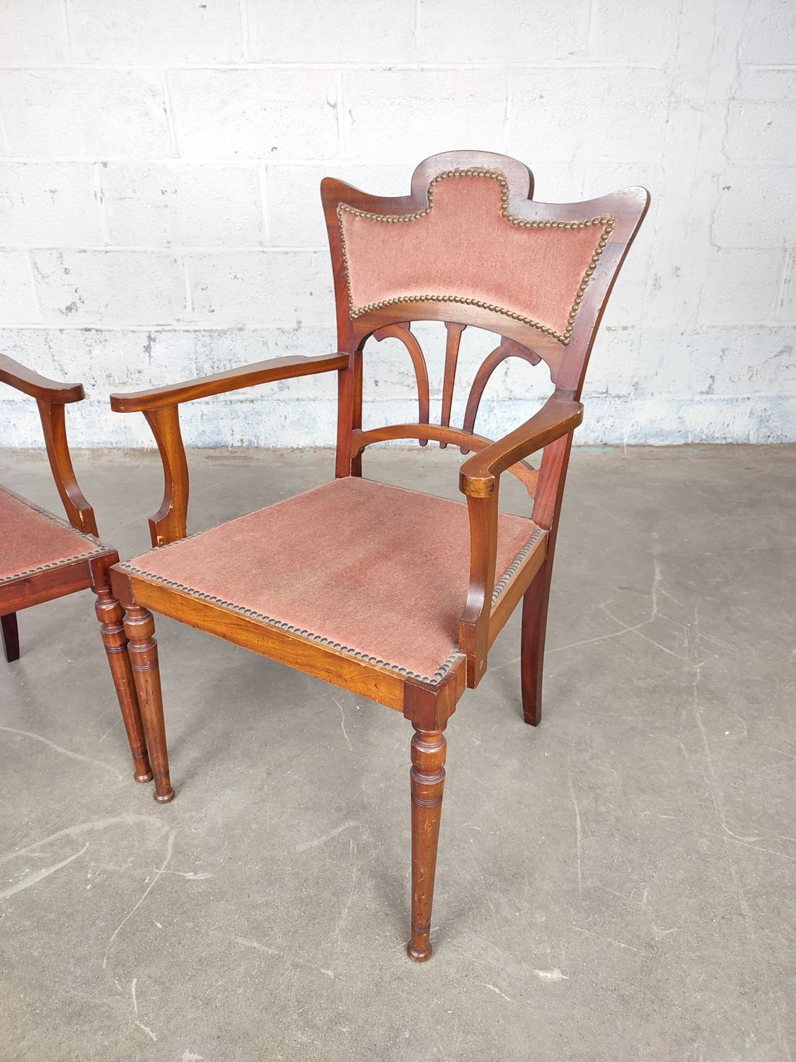 Pair of art nouveau chairs