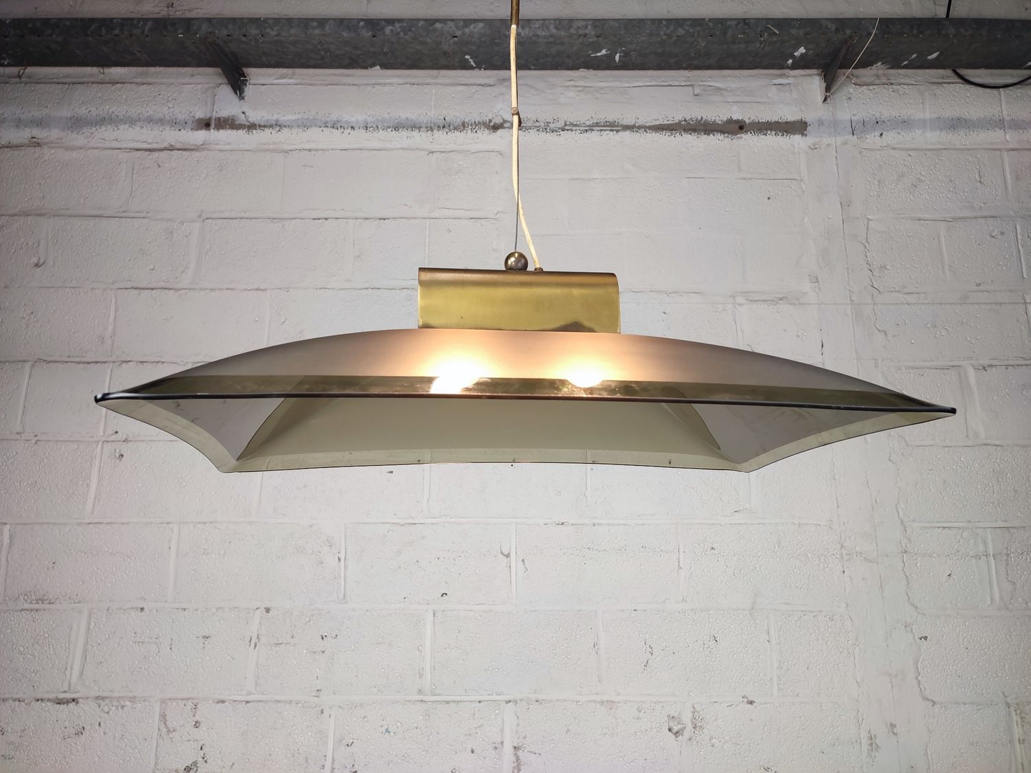 Vintage Italian glass design lamp