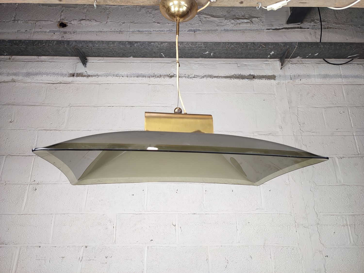 Vintage Italian glass design lamp