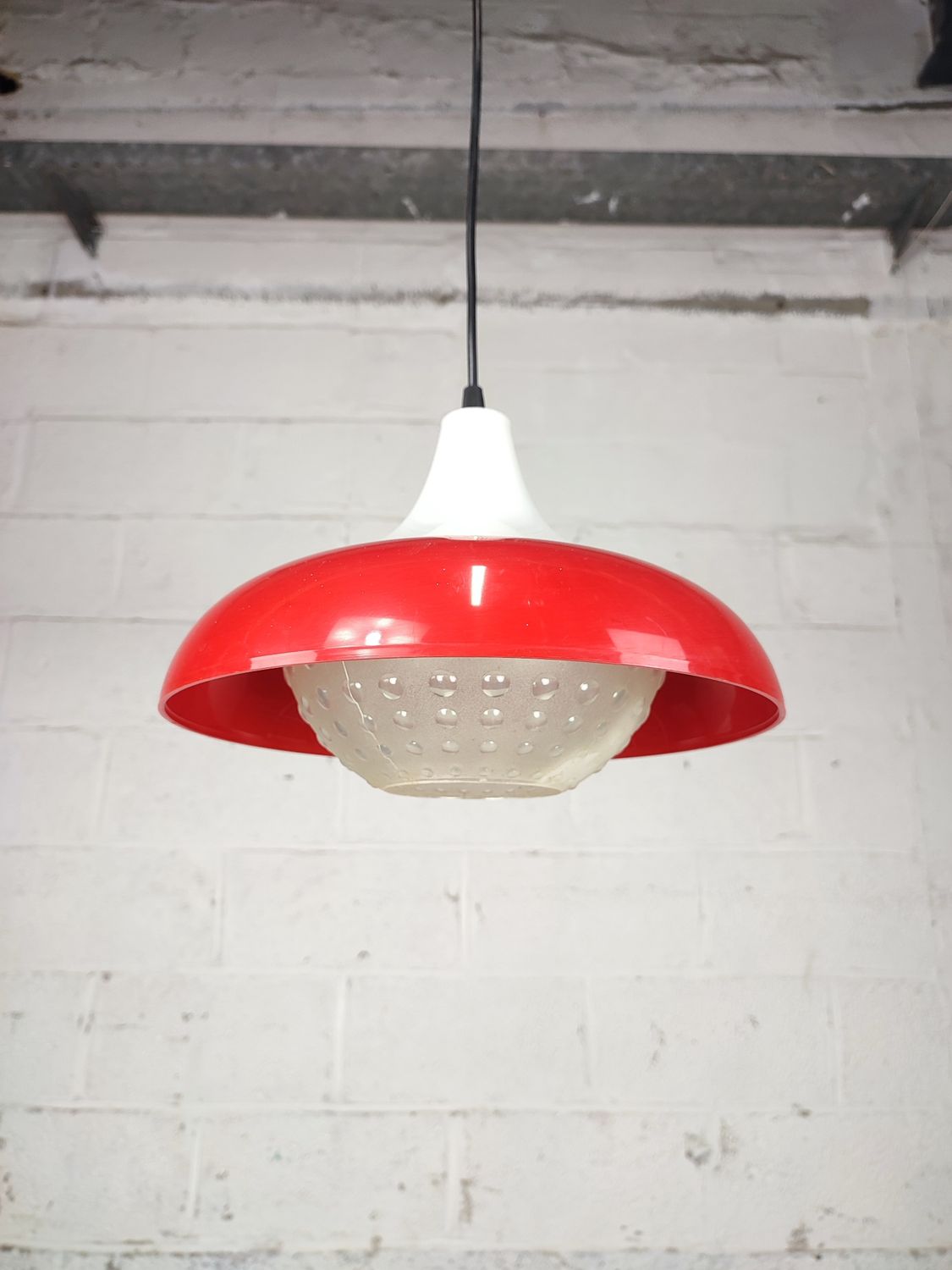 Vintage plastic pendant light