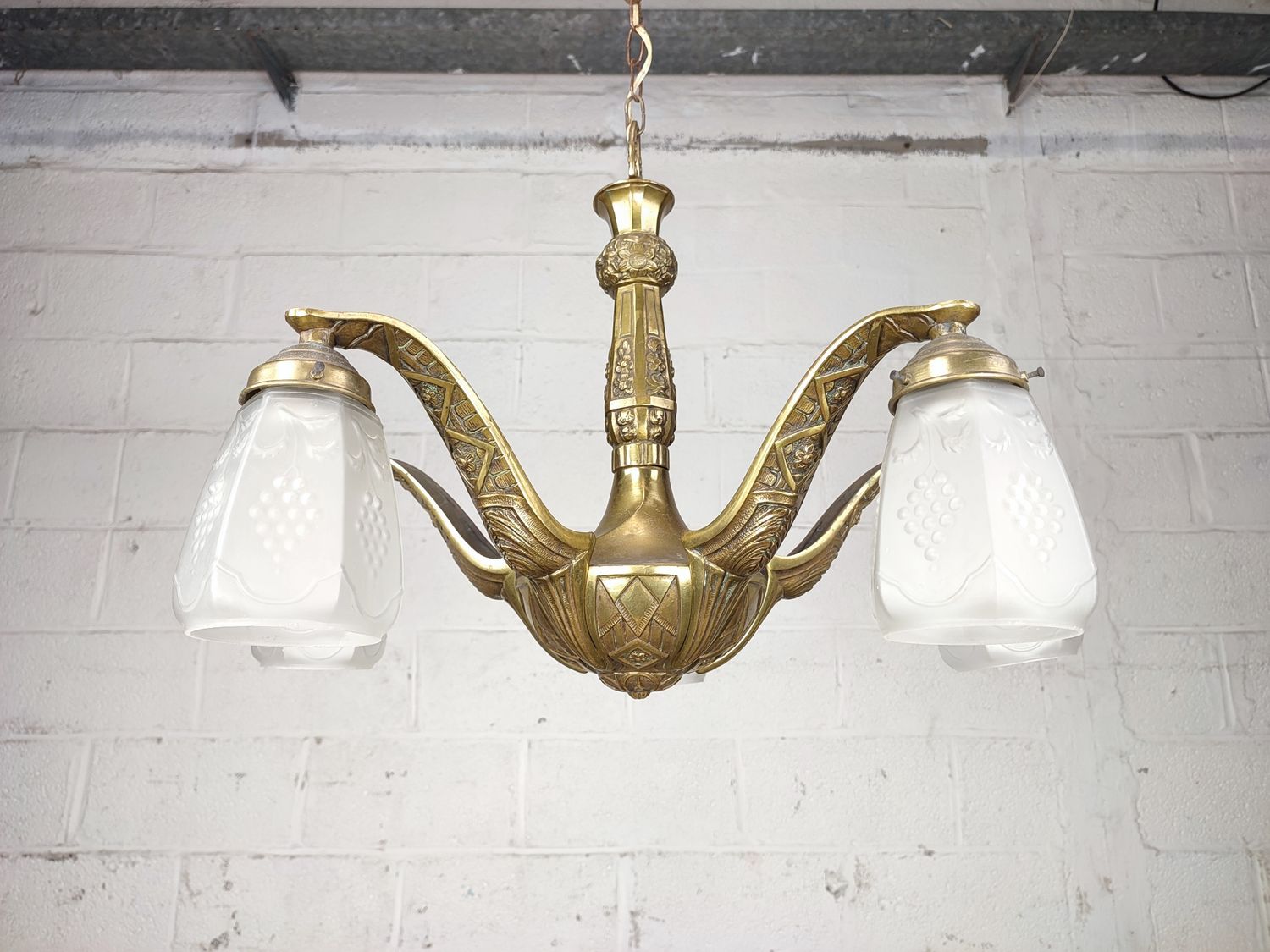 Antique art deco chandelier